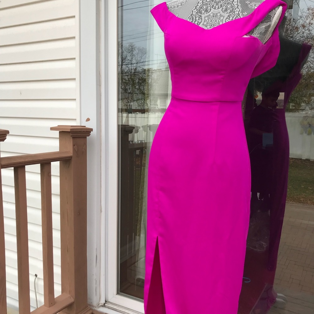 Bariano Womens Side Slit Sleeveless Maxi Dress